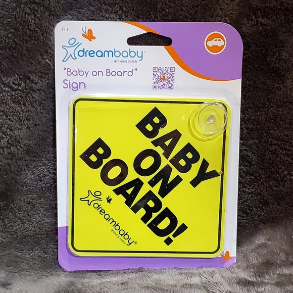Dreambaby Baby On Board Sign - Baby Safety Awareness Warning Sign with Stopper - Picture 2 of 4